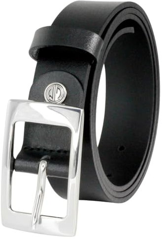 LINDENMANN Ledergürtel Damen 30 mm Vollrind schwarz, Farbe/Color:schwarz, Size US/EU:Bundweite 100 cm Gesamtlänge 115 cm W 39.4 XL