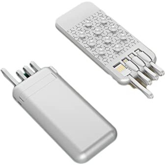 IBDRY Magnetic Suction Wireless Suction Cup Charging Treasure Suction Cup Type Fast Charge 10000 MAh Portable Self-contained Power Bank (Color : White)