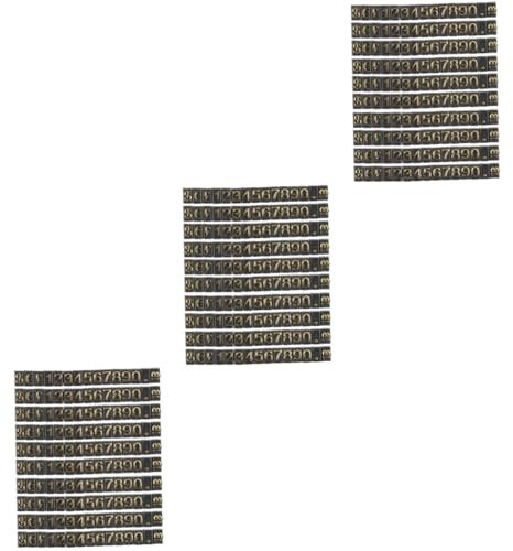 STOBOK 30 Stk Preisschild Einkaufszentrum Lieferungen Preisanzeigeschild Tag-würfel Nummernschilder Supermarkt-preisanzeigetafeln Einstellbare Anzeige Puzzle Würfel Plastik Ware Schmuck