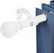 Asta Per Tende Bastone Tenda Bianco Bastone Tenda 3 Metri Bastoni Per Tende Moderni Bastone Per Tenda Da Interno Asta Tende Con Terminali Rotondi e Staffa Per Camera Da Letto Soggiorno 70-301 Cm