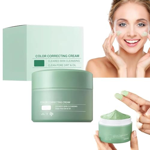 Farbkorrigierende Behandlungscreme, grüner Concealer gegen Rötungen, feuchtigkeitsspendende Farbkorrektur Creme, Pigment Korrektur Creme, nach der Feuchtigkeitscreme (1pcs)