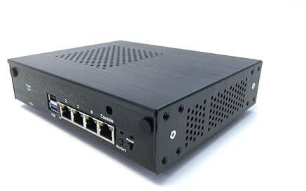 Router Firewall Appliance, Intel Atom E3845 3 LAN AES-NI sans Ventilateur (4 Go de RAM, 64 Go de Stockage) Prend en Charge Les systèmes comme OPNsense, pfSense, openwrt, Debian, Freebsd