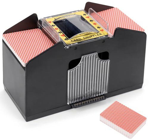 FSWWSF Kartenmischmaschine Mischmaschine Karten Batterie Betrieben Automatischer Kartenmischer Geeignet für alle Arten von Kartenspielen, usw Für Familienparty Clubspiel und Reisen