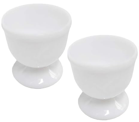 GXFCAI Ceramic Egg Cup Single Egg Stand Holders Egg Cup Tray, Egg Cup Porcelain Holder Kitchen Gadgets for Hard Boiled Eggs Breakfast Party Dinning