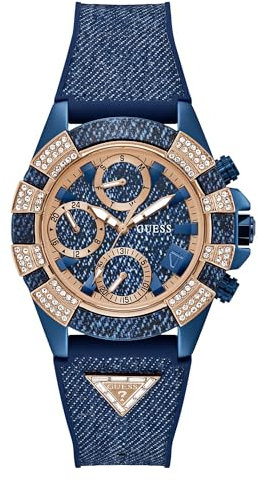 GUESS Damen Uhr Armbanduhr Iconic 40TH GW0813L1 Silikon