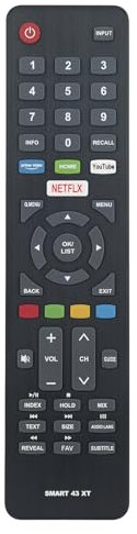 ALLIMITY Télécommande Compatible avec Hyundai TV HY-TVS32HD-012 HY-TVS32HD-005 HY-TV49UH-002 HY-TVS32HD-001 HY-TVS49UH-001 HY-TVS55UH-001