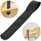 Hochstuhl Schrittgurt, 1 Stück, Schwarz, PU Leder, Sicherheitsgurt kompatibel mit u.a. Stokke Tripp Trapp, roba Sit Up, Safety 1st, Kinderkaft, Bügel Riemen Gurt Kinderhochstuhl, Gurtriemen Frontbügel