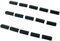 Tiny Tiles 15 Pieces 1:35th Scale Dolls House Miniature Styrene Angled Ridge Roof Trim Tiles in Slate Grey