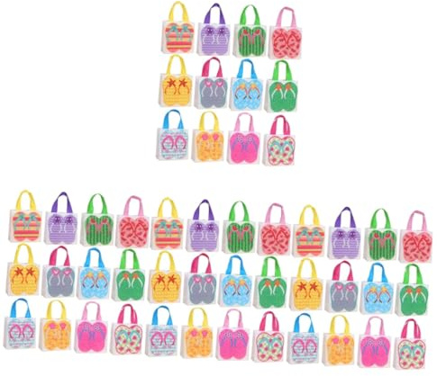 MUCKLILY 48stücke Wasserdichte Flamingo Und Wassermelonen Tragetaschen Aus Vliesstoff Für Luau-partys Geburtstagsgeschenke Und Mitgebsel Für Sommerfeiern
