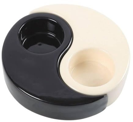 Something Different Yin Yang Teelichthalter (Einheitsgröße) (weiß/schwarz)
