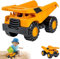 Sandspielzeug Bagger Sandkasten, Kipplaster Strandspielzeug, Spielzeug Baufahrzeuge, Kipplaster Strandspielzeug Auto, Kipplaster Sandkasten, für Sandkasten, Kinderzimmer, Kinder Ab 3 4 5+ Jahr (C)