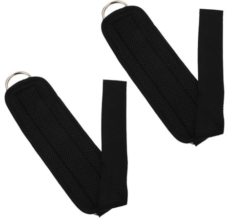 Yardwe 2pcs Ankle Bands for Cable Machine Leg Trainer Ankle Cuffs Buckle Straps
