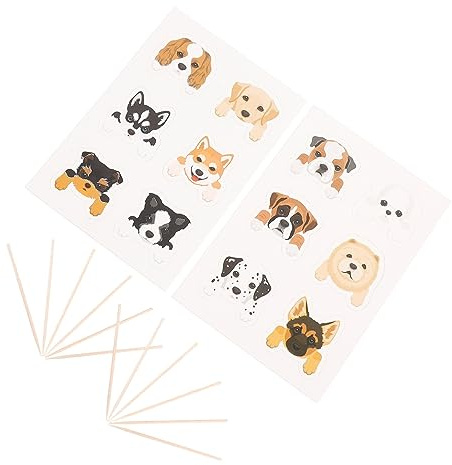 BESPORTBLE 1 Satz Hund Geburtstag Tortendeko Set Teiliges Dog Cake Topper Für Hundeparty Essbare Kuchen Dekoration Aus Hochwertigem Für Welpengeburtstagsfeiern Leicht Und 36 Stück