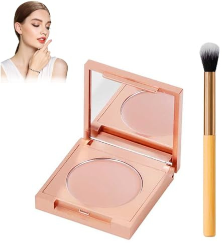 CC Undereye Corrector, Concealer Augenringe, Under Eye Color Corrector mit Pinsel, Full Cover Concealer, Mittlere Deckkraft Under Eye Brightener Wasserdicht für Augenring Makelloses Aussehen (Heller)