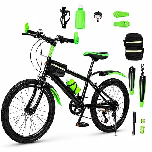 20 Zoll Kinderfahrrad Kinder Mountainbike, Jugendfahrrad mit Schutzblech
