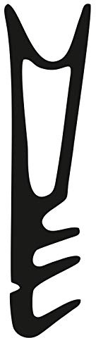 Funk-Dichtungstechnik GmbH Fensterdichtung Flügel-Rahmendichtung RF-14 Flügelfalzdichtung Türdichtung, Schwarz, Kunststoff, 5mm x 18mm, 5mm, 100% recyclingfähig