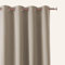 ROOM99 Vorhang mit Silberen Ösen Aura 140 x 250 cm Breite x Höhe Schiebegardinen Modern Curtain Wohnzimmer Schlafzimmer Beige, 1 Stück