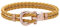 PAUL HEWITT Schäkel Armband Damen PHINITY - Leder Armband (Canary), Damen Armband mit Schäkel Verschluss aus IP-Edelstahl (Rosegold)
