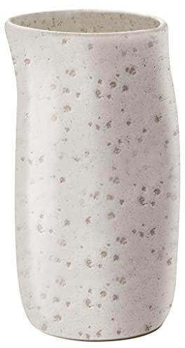 BITZ Milkkännchen, Milchkanne aus Steingut, 200 ml, Matt Creme