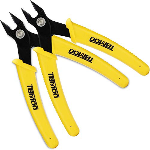 DOWELL Lot de 2 micro cutter pour câbles en cuivre et aluminium