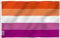 Anley Fly Breeze 3x5 Fuß Sonnenuntergang Lesbian Pride Flag - Lebendige Farbe und Fade Proof - Leinwand Kopf und doppelt genäht - LGBT Les Sunset Pride Flaggen Polyester mit Messing Ösen 3 X 5 Ft