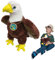 EcoBuddiez - Adler von Deluxebase. Großes 30cm weiches Plüschtier aus recycelten Plastikflaschen. Umweltfreundliches kuscheliges Geschenk für Kinder und süß Stofftier für Kleinkinder.