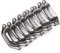 U Yoo Lot de 10 Poignées de Meuble Vintage Boutons de Meuble Poignées de Porte Coquille Avec de Vis Idéal pour Tiroirs Armoires Commandes Placards, 98 mm (Argenté)