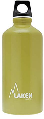 Laken Futura Gourde en aluminium à ouverture étroite avec bouchon à visser avec dragonne 0,6 l, kaki