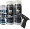 AutoFullCar - Pack 3 Spray Full Dip FULLDIP 2 Sprays Color a elegir + 1 Spray Barniz Brillo de Acabado Resistente (Gun Metal)