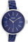 Oozoo Damenuhr mit Lederband 41 MM Dunkelblau/Dunkelblau C7548