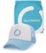 OLUFSENKids - Pack Blue MESH Cap mit passender Tasche - Maximaler Schutz vor UV-Strahlen UPF50+ - Bequem und verstellbar - Mit Anti-Schweißband - 5-Panel-Cap mit blauem Mesh - Größe S