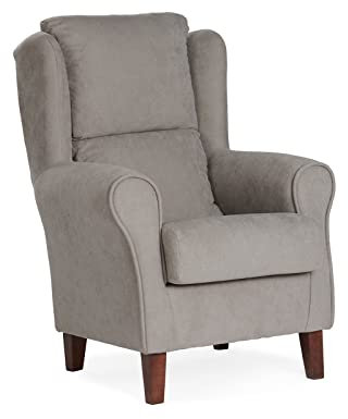 Sillonea - Sillón Orejero Venecia Acolchado, Ideal para Personas con Problemas de Espalda, Salón, Dormitorio o Sala de Espera, Sillón Individual 104x77x74 cm