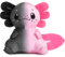 corimori Axolotl Plüschtier Grau, Pink 25cm | Freckles der Harlekin Axolotl | Süßes Kuscheltier