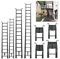 YouseaHome Scala per Camper Scala telescopica in Alluminio,scala a gradini antiscivolo, 3,2M Scala Telescopica Scala Multifunzione con 2 Gancio Rimovibile,Scaletta con Portata di 150 kg, 11 Pioli