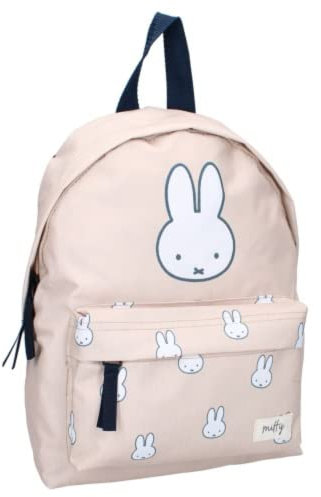 mybagstory Rucksack – Miffy – Kinder – Schule – Grundschule – Kindergarten – Kindergarten – Schulranzen Mädchen – Größe 31 cm – verstellbare Träger, Rosa, S