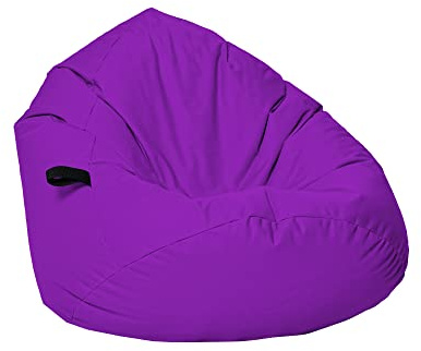 Momiralland Sitzsack Tropfenform Kastanie - für Kinder & Erwachsene – Indoor wie Outdoor da er Wasserfest ist– füllung EPS Perlen. (Lila, XL - Durchmesser 77 cm für Kinder)
