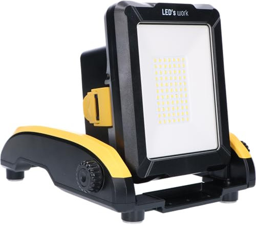 LED's work 0300819 LED-Baustrahler für 18V Werkzeugakkus 20W kaltweiß IK08 IP54
