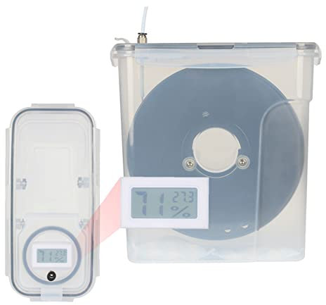 Caja Secadora de Filamentos de Impresora 3D Mantiene el Filamento Seco Durante la Impresión 3D Caja de Sellado de Consumibles Abs Pa Almacenamiento de Nylon Sellado ( Color : Clear , Size : 2pack )