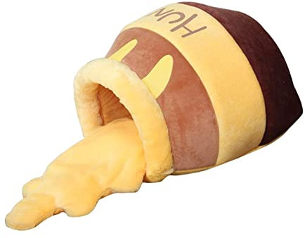 kowaku Honigtopf für Haustiere, Katzenbett, weiche Höhle, mit Matte, Honigtopf