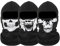 SKHAOVS 3 Stück Ghost Maske Call of Duty Sturmhaube Skull Maske,Motorrad Totenkopf Maske, Sturmmaske,Skimaske,Halloween Maske,Skull Skelett Maske für Motorrad Fahrrad Ski Halloween (Schwarz)