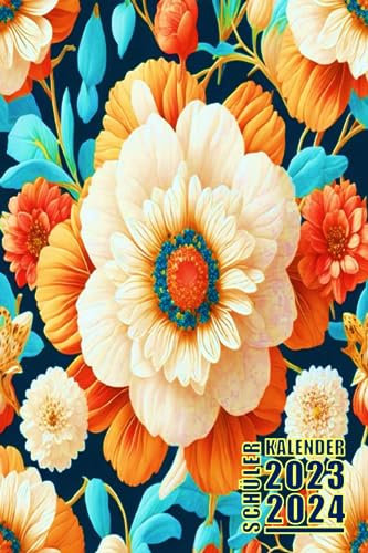 Blumenpracht im Schulplaner für Schüler und Studenten: Tauchen Sie in eine Welt der Blumen und Organisation ein! Schülerkalender 2023/24 Blumen Für ... Universität - Mädchen Jungen Teenager