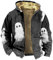 KONG JIMFAN Jacke Herren Grauer Hoodie Regenhut Herren Wasserdicht Kunstlederjacke Herren Vintage Winterjacke Jacke Herren Trainingsshirt Herren Hooded Sweater Windjacken Herren(Gray,M)