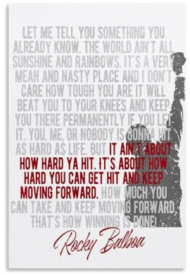 INEOUT Rocky Balboa Poster, dekoratives Gemälde, Leinwand, Wandposter und Kunstdruck, modernes Familienschlafzimmer-Dekor-Poster, 20 x 30 cm