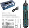 JENABOM Electric Cordless Screwdriver, 3.6V Rechargeable Screwdriver, 5N.m Max Torque, 4-Gear Torque, LED Light, 39 Pcs, Ideal for Daily & Light Industrial Use