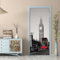 Türtapete Selbstklebend Roter Bus Der Londoner Straße 77 X 200 Cm Türaufkleber 3D Türposter Selbstklebend Wandbild Fototapete Türfolie Poster Tapete - Kinderzimmer Wohnzimmer Küche Schlafzimm -1Y6J6L7