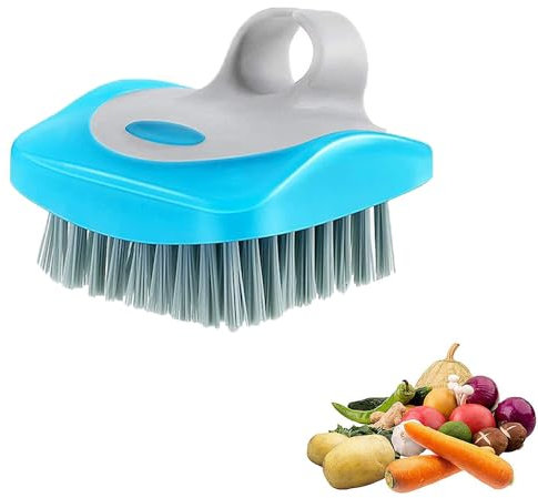 Vegetable Brush Potatoes Scrubbing Brush Mushroom Brush Potato Scrubber Cleaning Brush Comfortable Finger Grip Dish Brush for Washing Fruit Carrots Mushrooms Kitchen