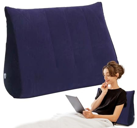 Aufblasbares Keilkissen - Aufblasbare Kissen Zum Schlafen - Ergonomische Weiche Stützkissen Rückenlehne Zum Sitzen Lesen Schwangerschaft Reflux