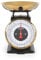 Salter Timeless Kitchen Scale - Mechanical Baking Scale, 5kg/11lbs, 1 Litre Stainless Steel Bowl, 20g/1lbs Increments, Easy Read Large Dial Digits, 25cm Height. No Batteries Needed, Black/Gold