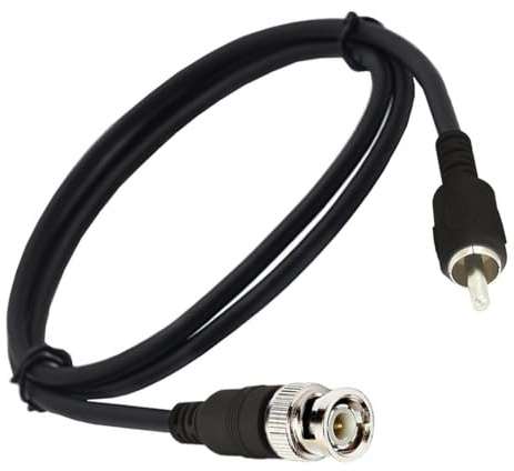 Wsdsgz Cavo video schermato da BNC a Q9 maschio, 1,5 m, per telecamere di sicurezza CCTV e monitor, anti-interferenza, BNC femmina a RCA maschio