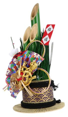 HOLIDYOYO Japanischer Neujahrs-ornament Bambus Tischdekoration mit Feiner Handwerkskunst Schützendes und Vielseitiges Japanisches Stil-dekor für Zuhause und Restaurant